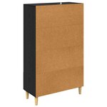 vidaXL Haut Armoire Chêne noir 70 x 31 x 115 cm Bois d'ingénierie