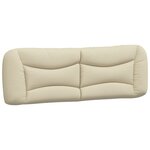 vidaXL Cadre de lit sans matelas crème 160x200 cm tissu
