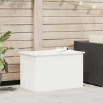 vidaXL Boîte de Rangement Extérieure Blanc 80 x 50.5 x 50 cm