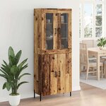 vidaXL Haut Armoire Bois Ancien 69 5 x 34 x 180 cm Bois d'ingénierie