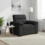 vidaXL Fauteuil noir 100x81x84 cm tissu
