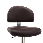 vidaXL Tabourets de bar lot de 2 marron similicuir