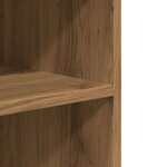 vidaXL Table d'appoint avec roues chêne artisanal bois d'ingénierie