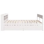 vidaXL Cadre de lit sans matelas blanc 160x200 cm bois de pin massif