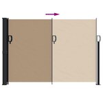 vidaXL Auvent latéral rétractable taupe 140x300 cm