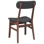 vidaXL Chaises à manger coussins 2 Pièces marron bois massif caoutchouc