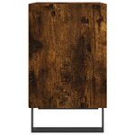 vidaXL Table de chevet chêne fumé 40x30x50 cm bois d'ingénierie