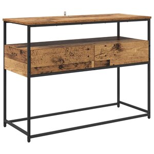 vidaXL Table console avec tiroir Bois Ancien 100 x 40 x 75 cm