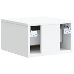 vidaXL Cabinet de chevet mural 2 pc Blanc 33 x 34 5 x 20 cm