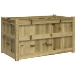 vidaXL Jardinière d'extérieur 90x50x50 cm bois de pin imprégné