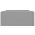 vidaXL Étagère à tiroir murale gris 40x23 5x10 cm MDF