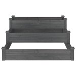 vidaXL Lit surélevé de jardin gris 120x120x56 cm bois massif de sapin