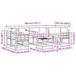 vidaXL Ensemble de canapés d'extérieur 6 pc
