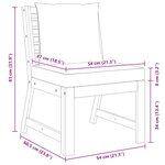 vidaXL Canapé central sectionnel et coussin crème Bois d'acacia massif