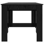 vidaXL Table à dîner 180 x 85 x 75 cm Bois d'ingénierie Chêne noir