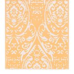 vidaXL Tapis d'extérieur Orange et blanc 80x150 cm PP