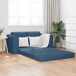 vidaXL Canapé-Lit Bleu 148 x 71 x 83 cm tissu