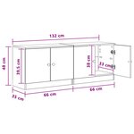 vidaXL Armoire de rangement pour lit mezzanine 2 pièces Blanc