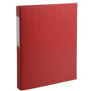 Classeur à anneaux, PP, 2 anneaux, A4, rouge EXACOMPTA
