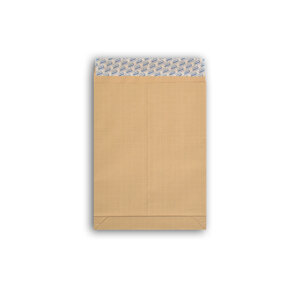 Lot de 50 enveloppes kraft arme 130g à soufflets b4