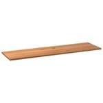 vidaXL Dessus de table marron clair bois chêne massif rectangulaire