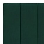 vidaXL Coussin de tête de lit Hanko vert foncé 80 cm velours