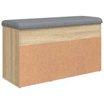 vidaXL Banc à chaussures chêne sonoma 82x32x45 5 cm bois d'ingénierie