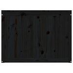 vidaXL Boîte à linge Noir 88 5x44x66 cm Bois massif de pin
