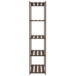 vidaXL Support de rangement à 5 niveaux marron 80x38x170 cm bois pin