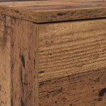 vidaXL Cabinet à chaussures avec porte Bois ancien 100 5 x 28 x 100 cm