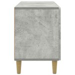 vidaXL Meuble TV 99 x 34 5 x 50 cm Gris béton Bois d'ingénierie