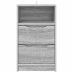 vidaXL Tables de chevet avec tiroir 2 Pièces Gris Sonoma 40 x 30 x 467 cm