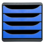 Module De Classement Big Box 4 Tiroirs Iderama - Bleu Glacé - Exacompta