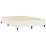 lit box de vidaXL Crème 160x200 cm en tissu corduroy
