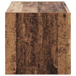vidaXL Meuble TV mural Bois Ancien 60 x 31 x 29.5 cm Bois d'ingénierie