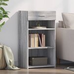 vidaXL Buffet sonoma gris 50x42 5x93 cm bois d'ingénierie