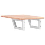 vidaXL Étagère de vasque murale acier et bois de chêne massif