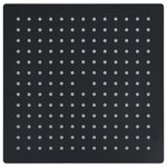 vidaXL Pomme de douche pluie Acier inoxydable 30x30 cm Carrée Noir