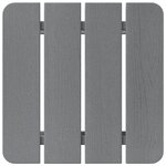 vidaXL Table d'appoint Adirondack Gris clair 38x38x45 cm HDPE