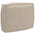 vidaXL Coussin Tissu Oxford Taupe 50 x 40 x 12 cm