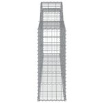 vidaXL Paniers à gabions arqués 10 Pièces 300x30x80/100 cm fer galvanisé