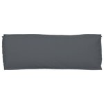 vidaXL Coussin pour banc de palette Anthracite 110 x 40 x 8 cm
