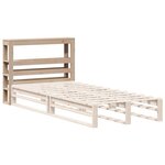vidaXL Tête de lit avec étagères 90 cm bois massif de pin
