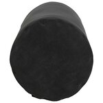 vidaXL Coussins d'accent 2 Pièces Noir Ø 15 x 40 cm