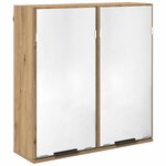 vidaXL Ensemble de Meubles de Salle de Bain avec porte Chêne artisanal