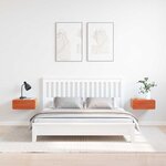 vidaXL Table de chevet avec tiroir 2 Pièces Brun cire 39 x 34 x 16 5 cm