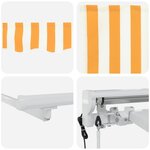 vidaXL Auvent rétractable électrique Orange 3 5 x 2 5 m