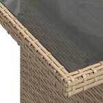 vidaXL Salon de jardin avec coussins 9 Pièces beige résine tressée