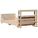 vidaXL Cadre de lit sans matelas 90x200 cm bois de pin massif