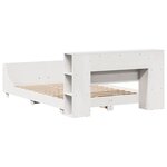 vidaXL Cadre de lit sans matelas blanc 150x200 cm bois de pin massif